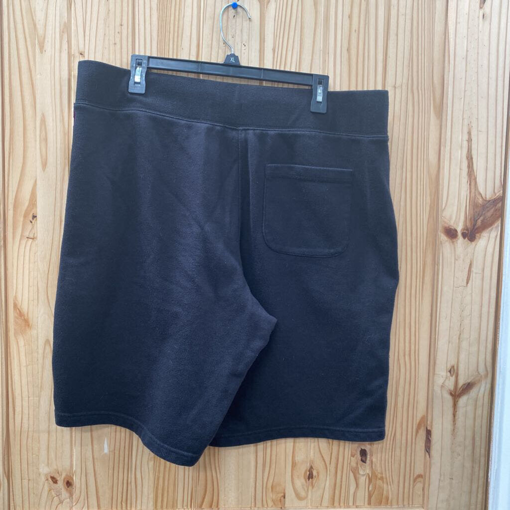 MENS CHAMPION BLK SWEAT SHORTS XXL