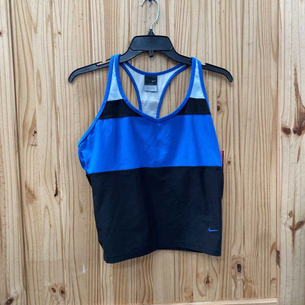 WOMENS NIKE TANK CYAN/BLK L