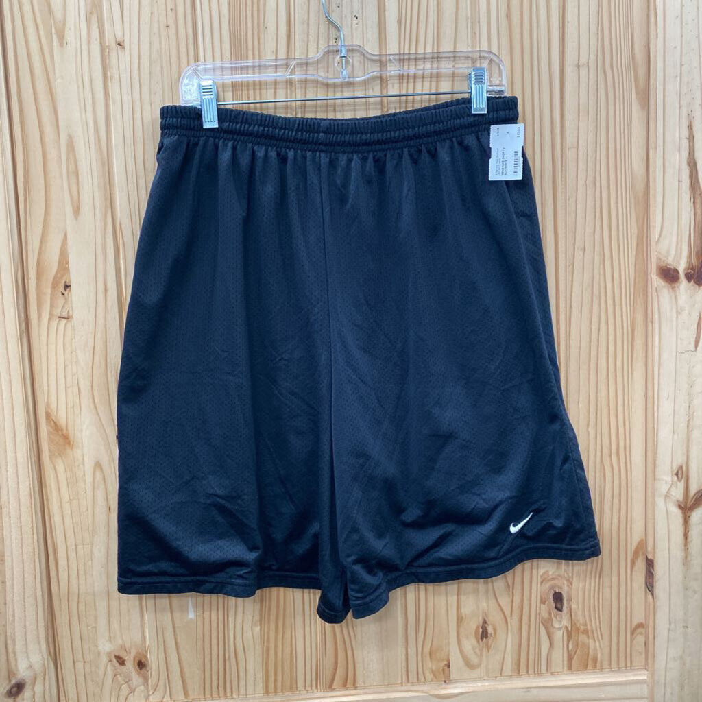 MENS NIKE SHORTS BLK/WHITE L