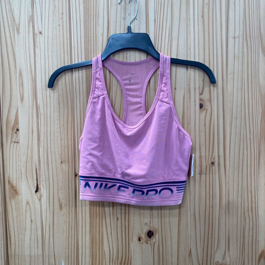 WOMENS NIKE PRO PINK/TEAL SPORTS BRA L