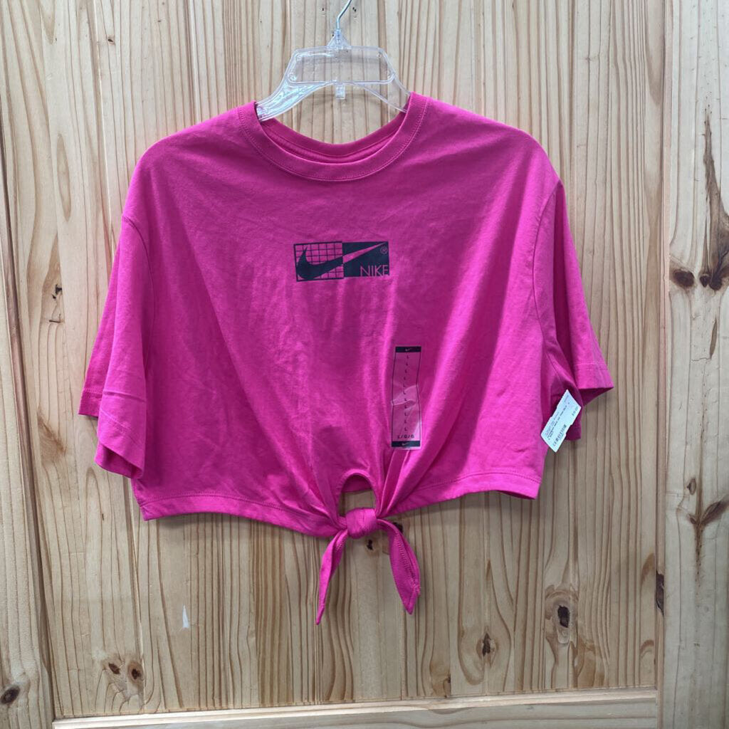 WOMENS NIKE DK PINK/BLK L NWT
