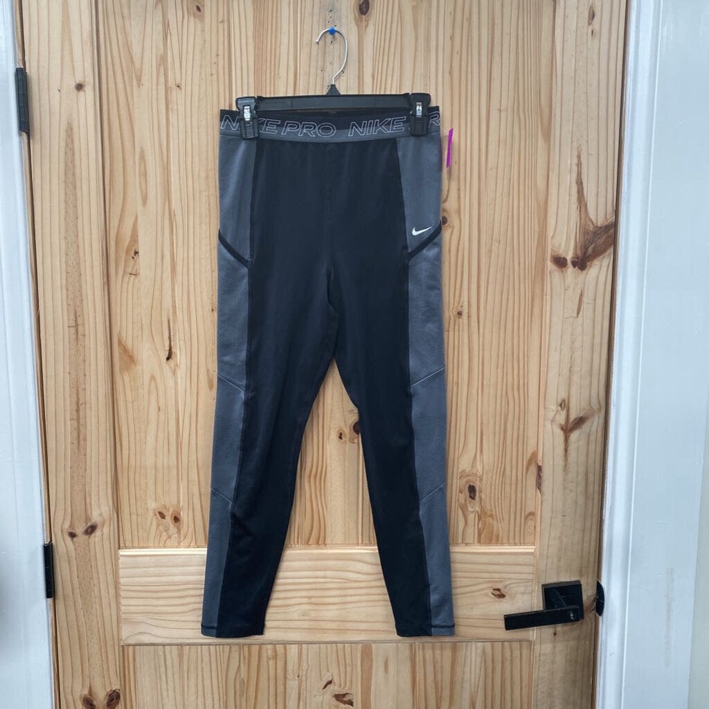 WOMENS NIKE PRO LEGGINGS BLK/GREY M