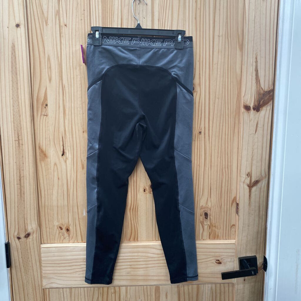 WOMENS NIKE PRO LEGGINGS BLK/GREY M
