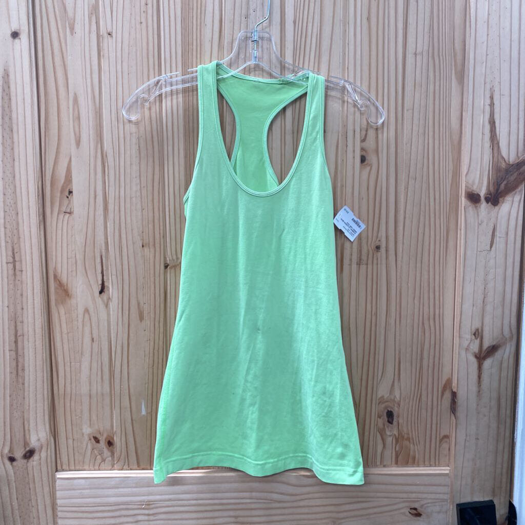 WOMENS LULULEMON NEON GREEN TANK XS/S
