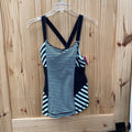 WOMENS LULULEMON TANK MINT/BLK 8