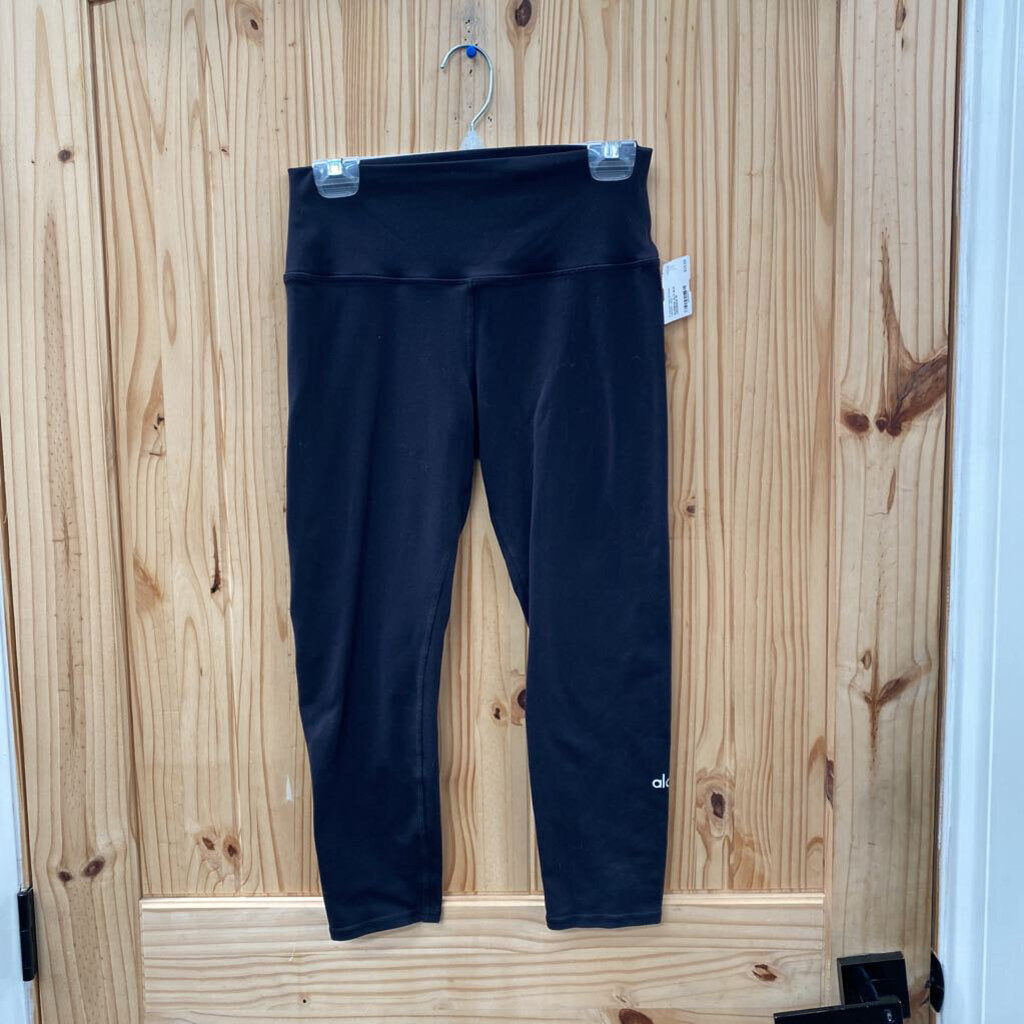 WOMENS ALO BLK LEGGINGS M