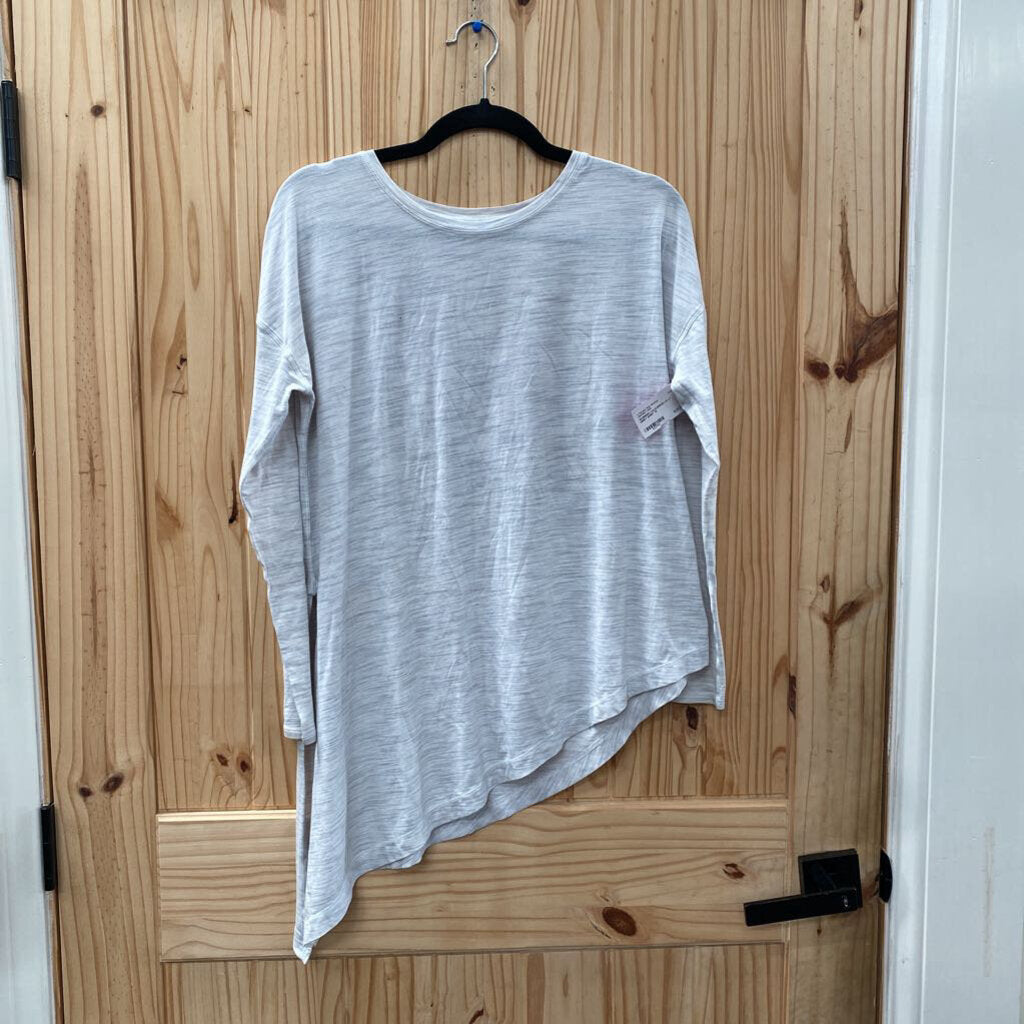 WOMENS LULULEMON LS LT GREY SHIRT 10