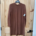 WOMENS COTTON ON: LS BROWN DRESS M