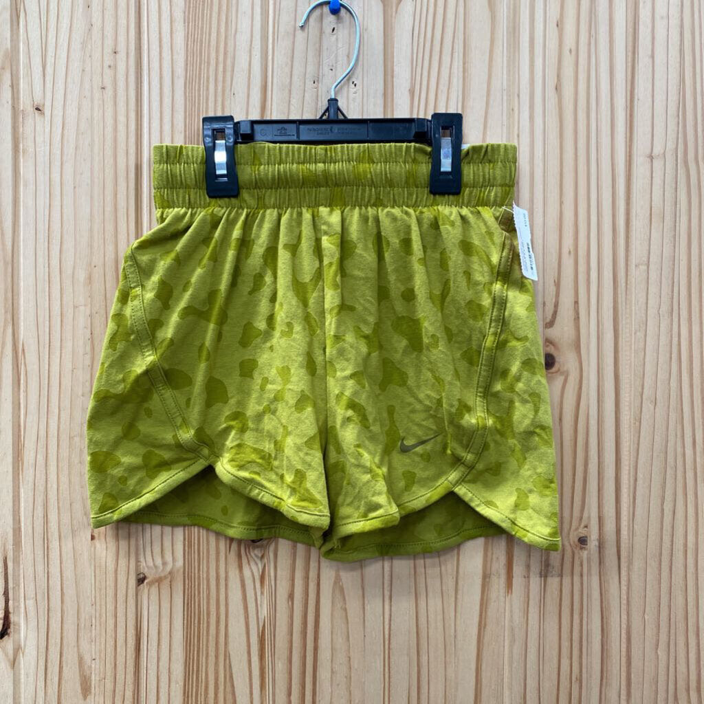 GIRLS NIKE LIME GREEN SHORTS S 8 NWT