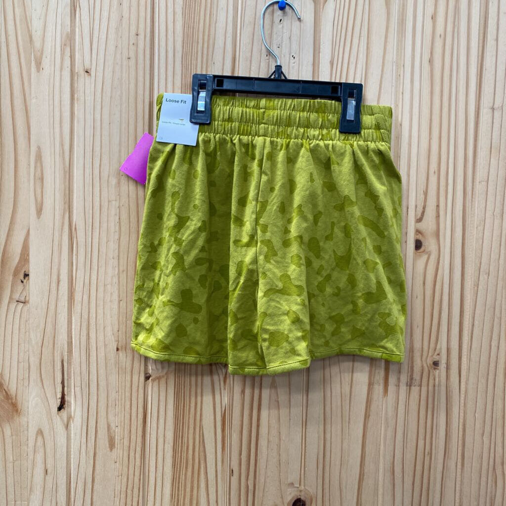GIRLS NIKE LIME GREEN SHORTS S 8 NWT