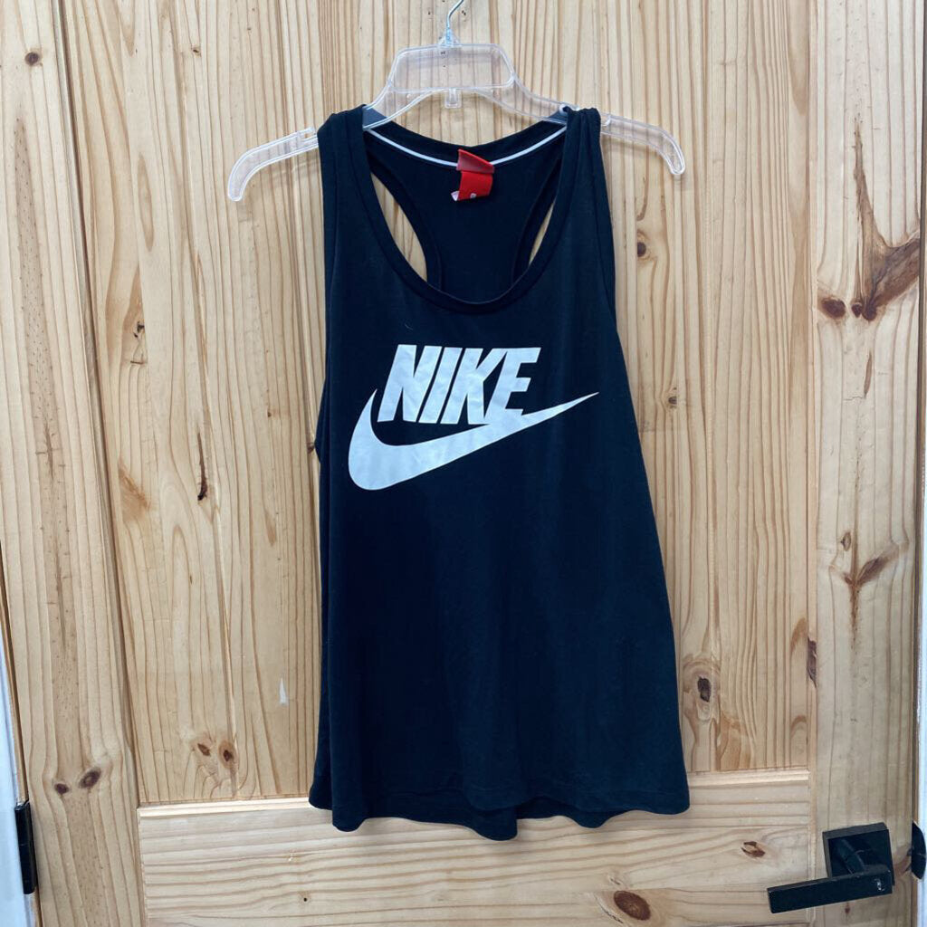 WOMENS NIKE TANK BLK/WHITE L