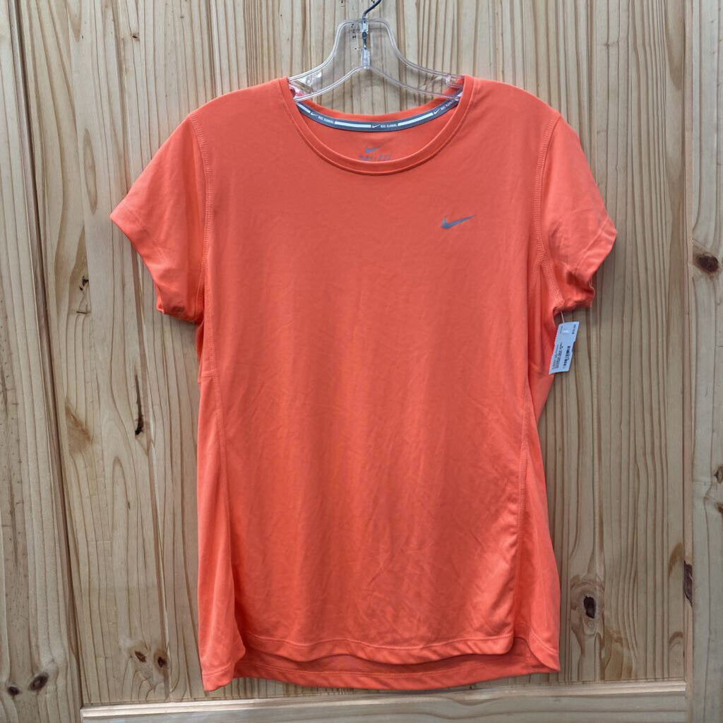 WOMENS NIKE SHIRT ORANGE/GREY M