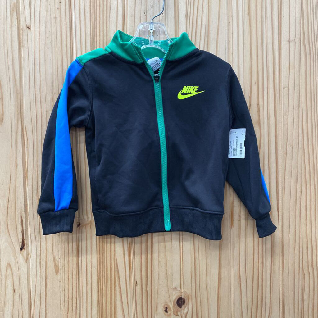 BOYS NIKE JACKET BLK/NEON YELLOW/GREEN/BLUE 2T