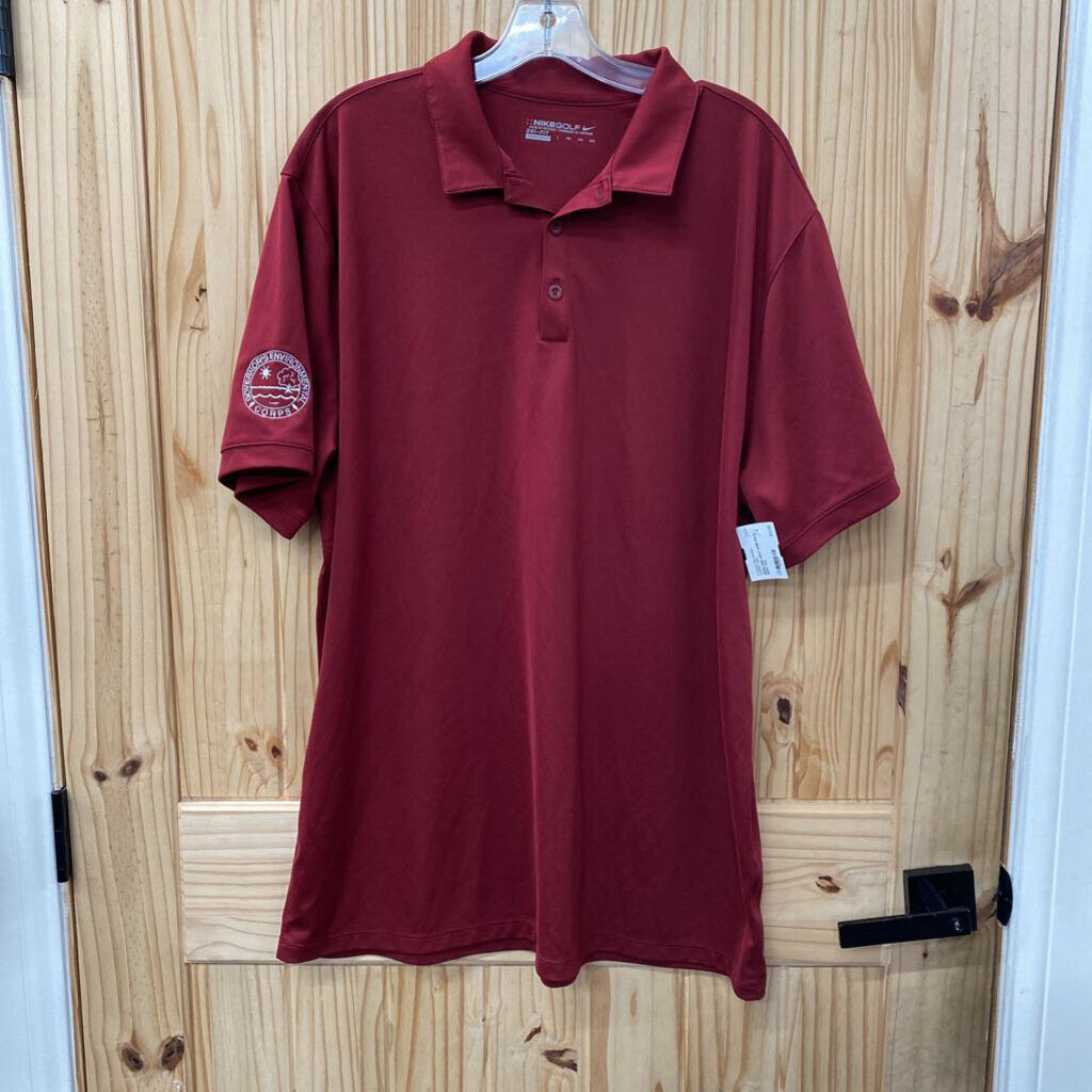 MENS NIKE GOLF WINE POLO SHIRT XXL