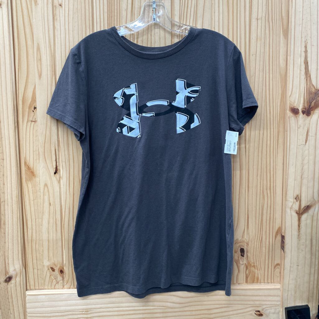 UNDER AMROUR DK GREY/BLK SHIRT L