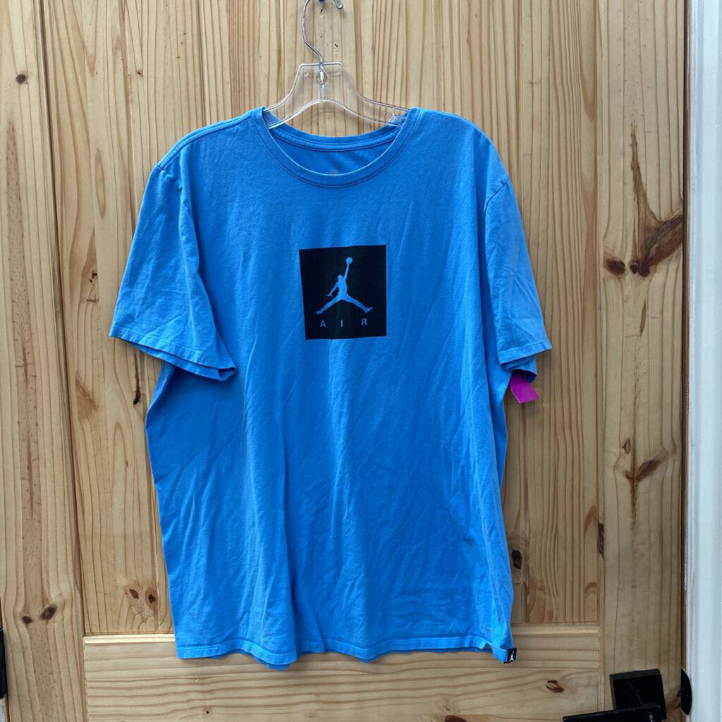 MENS JORDAN SHIRT SKY BLUE/BLK XL