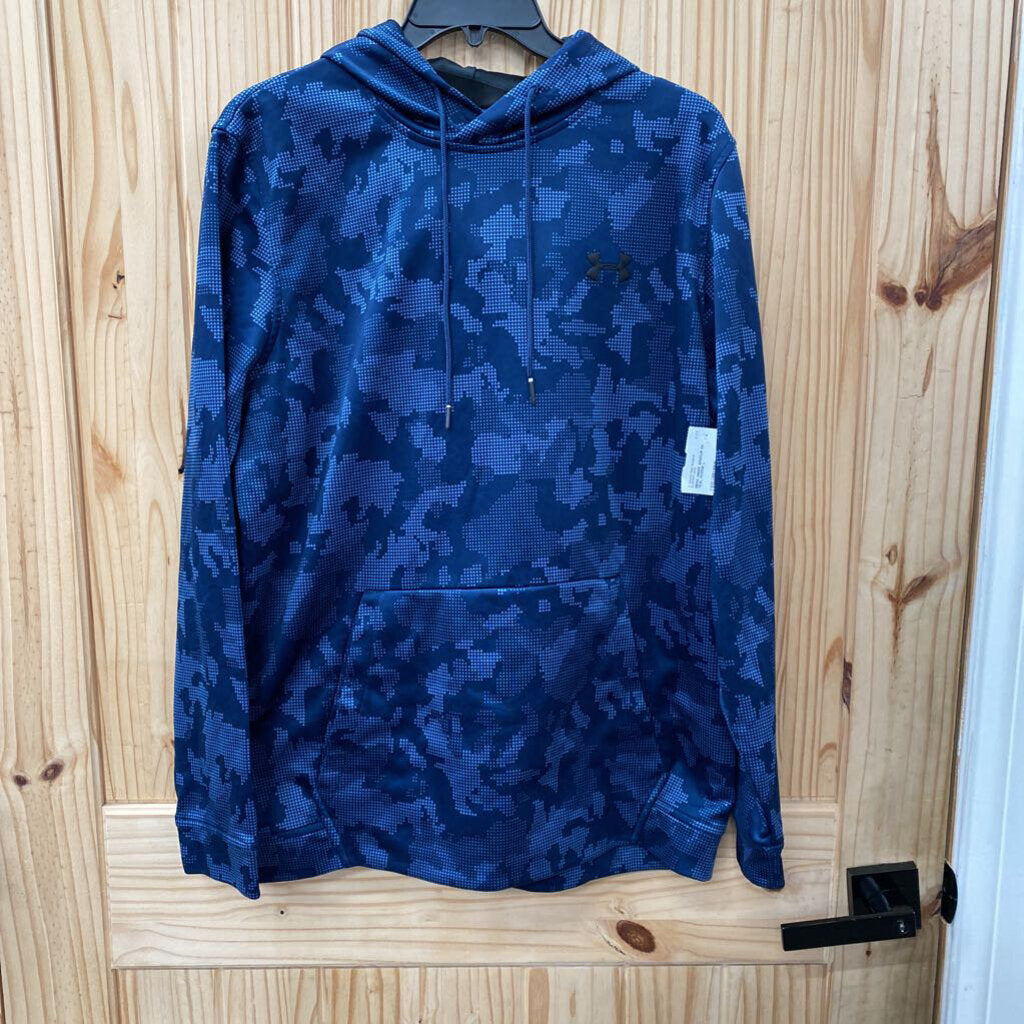 MENS UNDER ARMOUR DK TEAL HOODIE L
