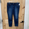 WOMENS SILVER DK DENIM JEANS 1X