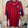 MENS ST. LOUIS SHIRT RED/NAVY BLUE XLT