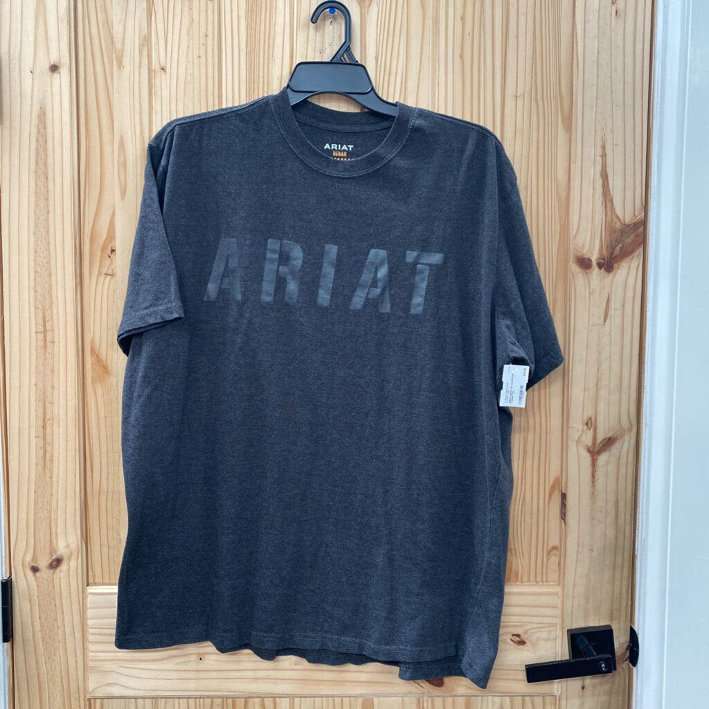 MENS ARIAT DK CHARCOAL T-SHIRT 2XL