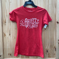WOMENS ARIAT BOOT CO. RED/WHITE SHIRT S