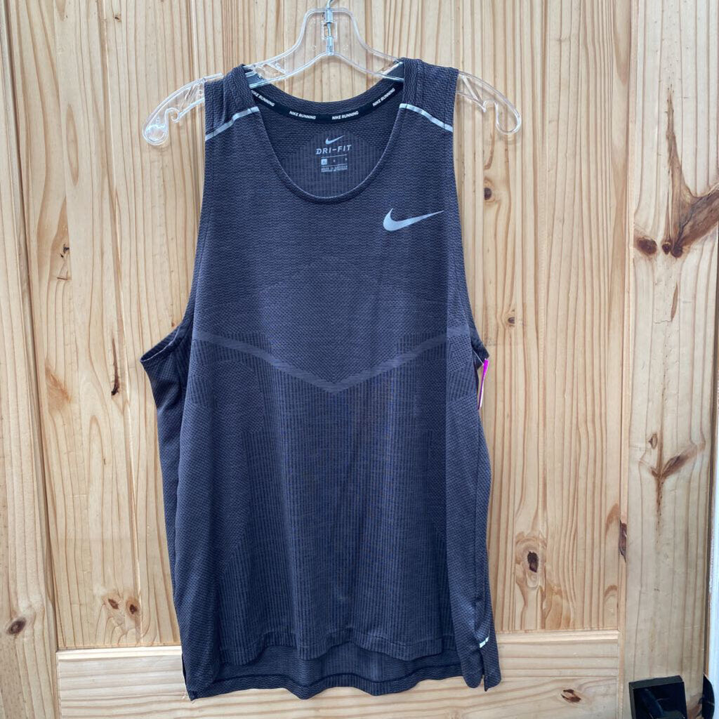 WOMENS NIKE DRI-FIT CHARCOAL TANK L