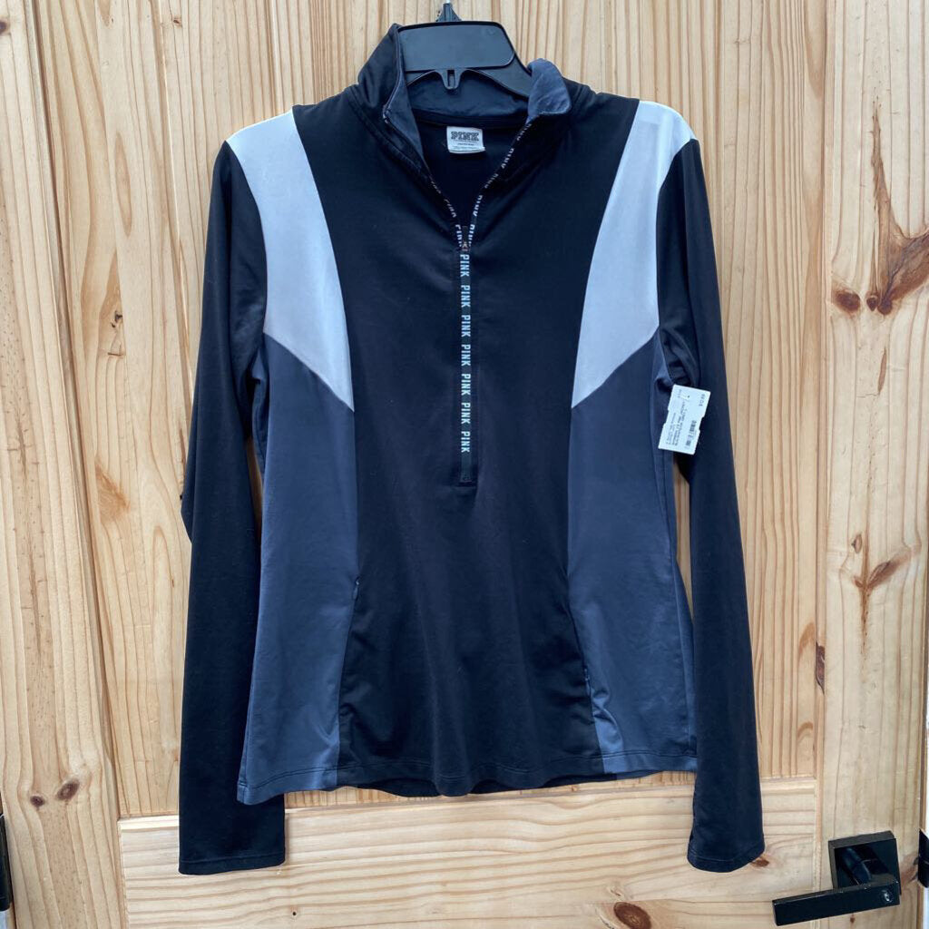 WOMENS VS PINK JACKET BLK/WHITE/DK GREY L