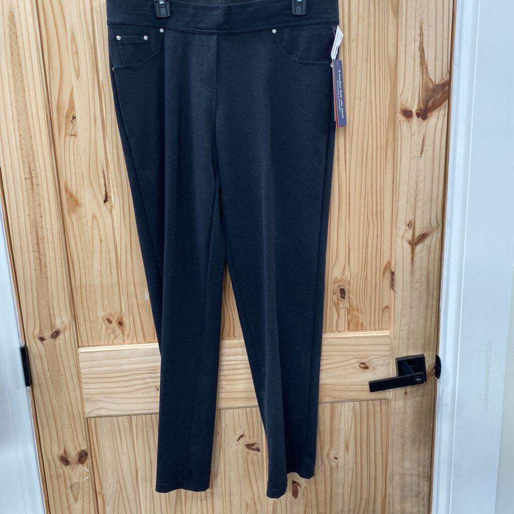 WOMENS REBECCA MALONE BLK CASUAL PANTS L NWT