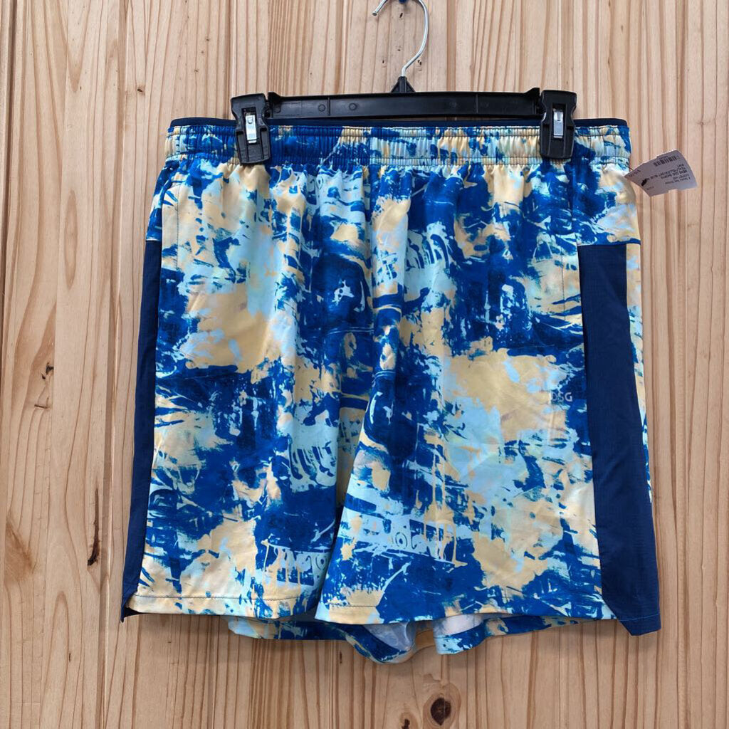 MENS DSG SHORTS TEAL/YELLOW/SKY BLUE M NWT