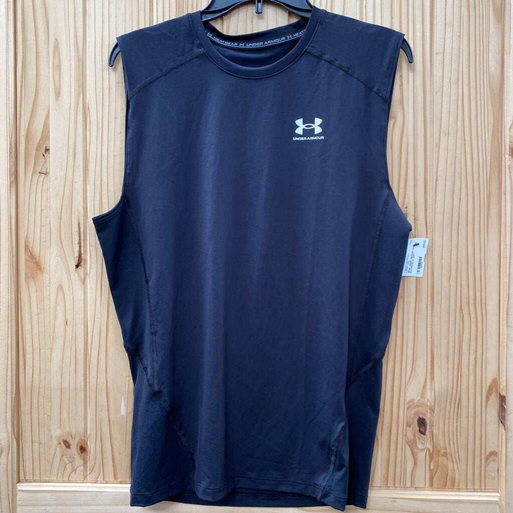 MENS UNDER ARMOUR TANK BLK/WHITE XL NWT