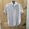 MENS RALPH LAUREN PURPLE/WHITE STRIPE BUTTON UP SHIRT S