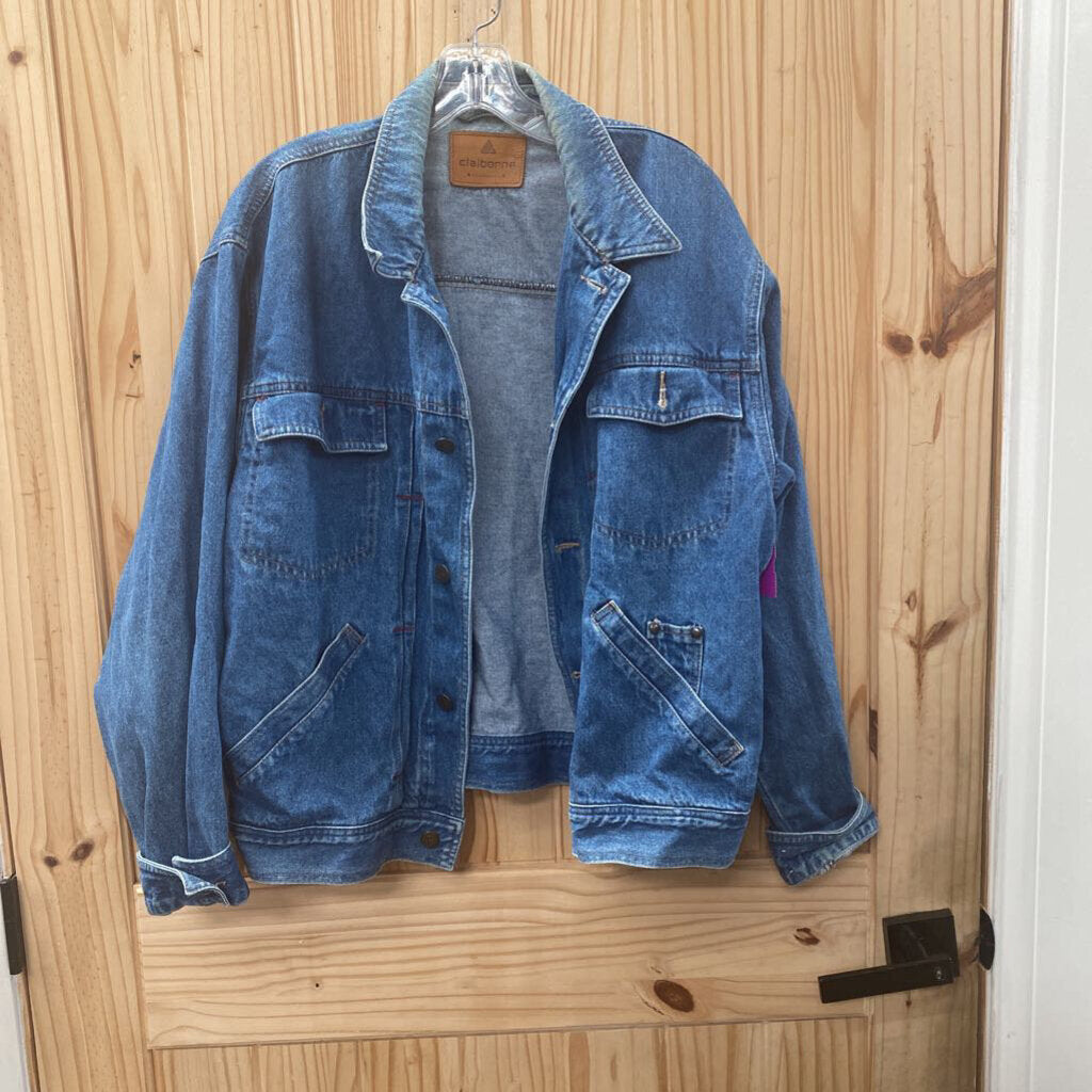 CLAIBORNE DENIM VINTAGE JEAN JACKET L