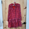 WOMENS RAPER JAMES DK PINK FLORAL DRESS S