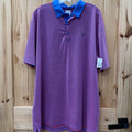 MENS CALLAWAY RED/WHITE/BLUE STRIPE POLO SHIRT XL