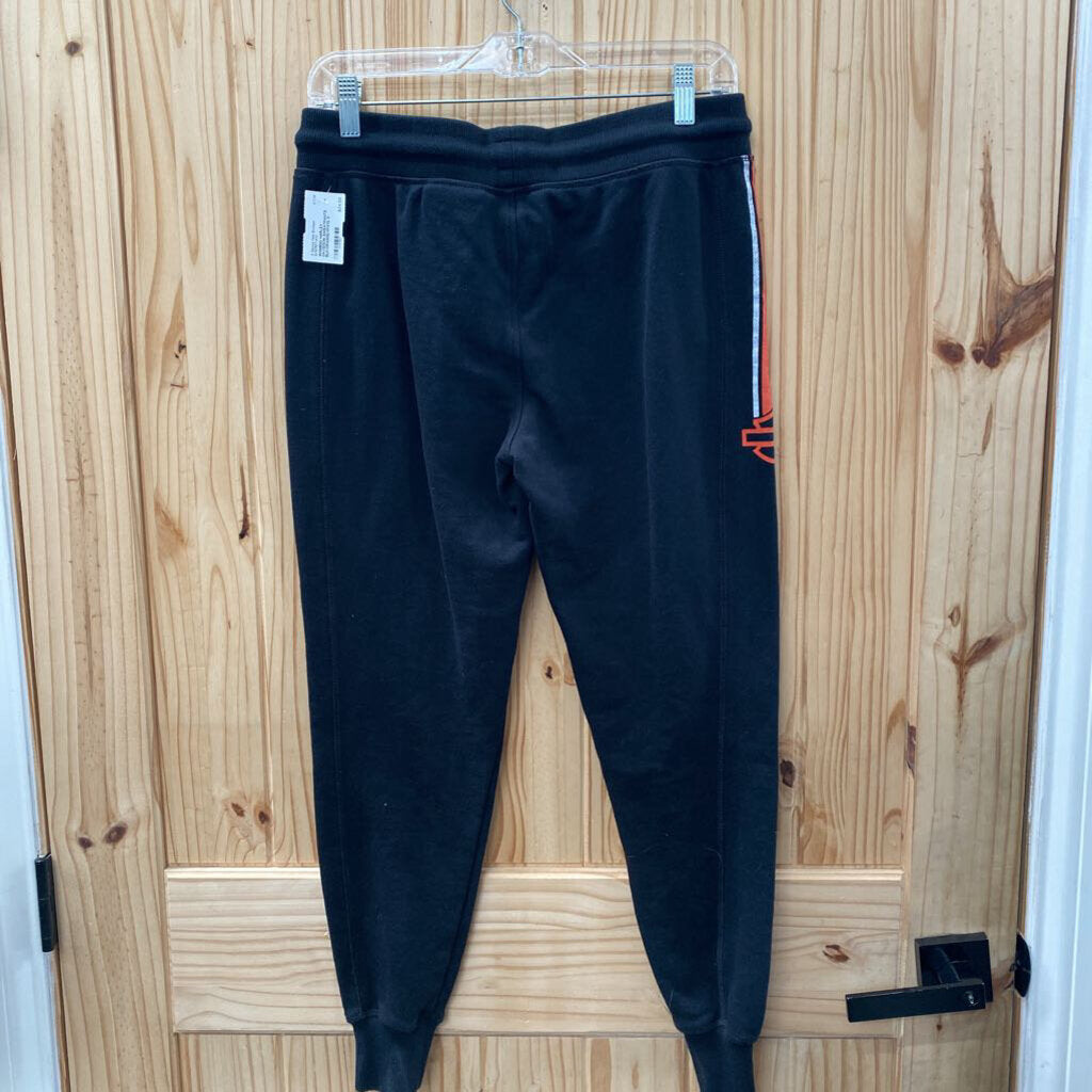 WOMENS HARLEY DAVIDSON SWEATPANTS BLK/ORANGE/WHITE S