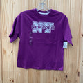 GIRLS NEW YORK PURPLE/WHITE SHIRT S 8/9 NWT