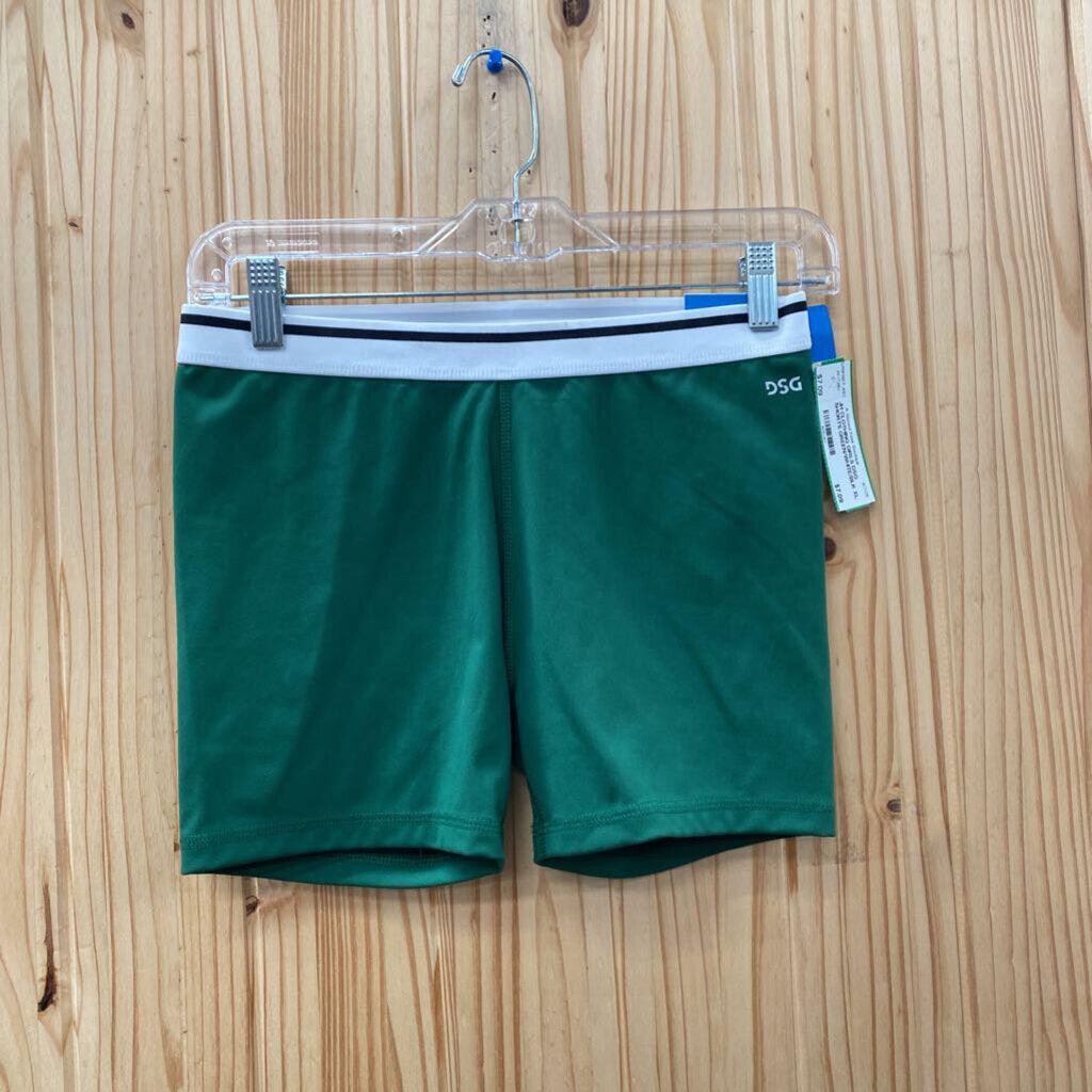 GIRLS DSG SHORTS GREEN/WHITE/BLK XL 16 NWT