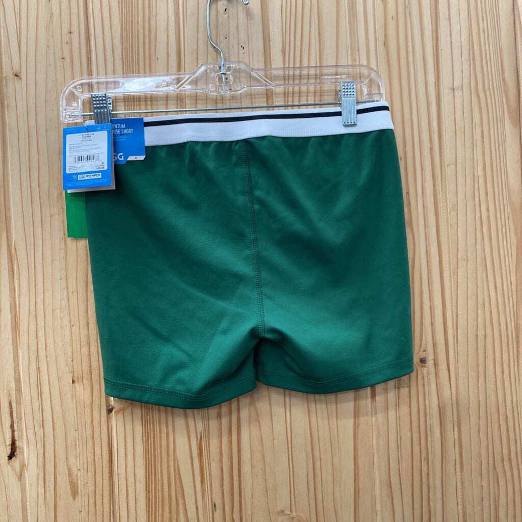 GIRLS DSG SHORTS GREEN/WHITE/BLK XL 16 NWT