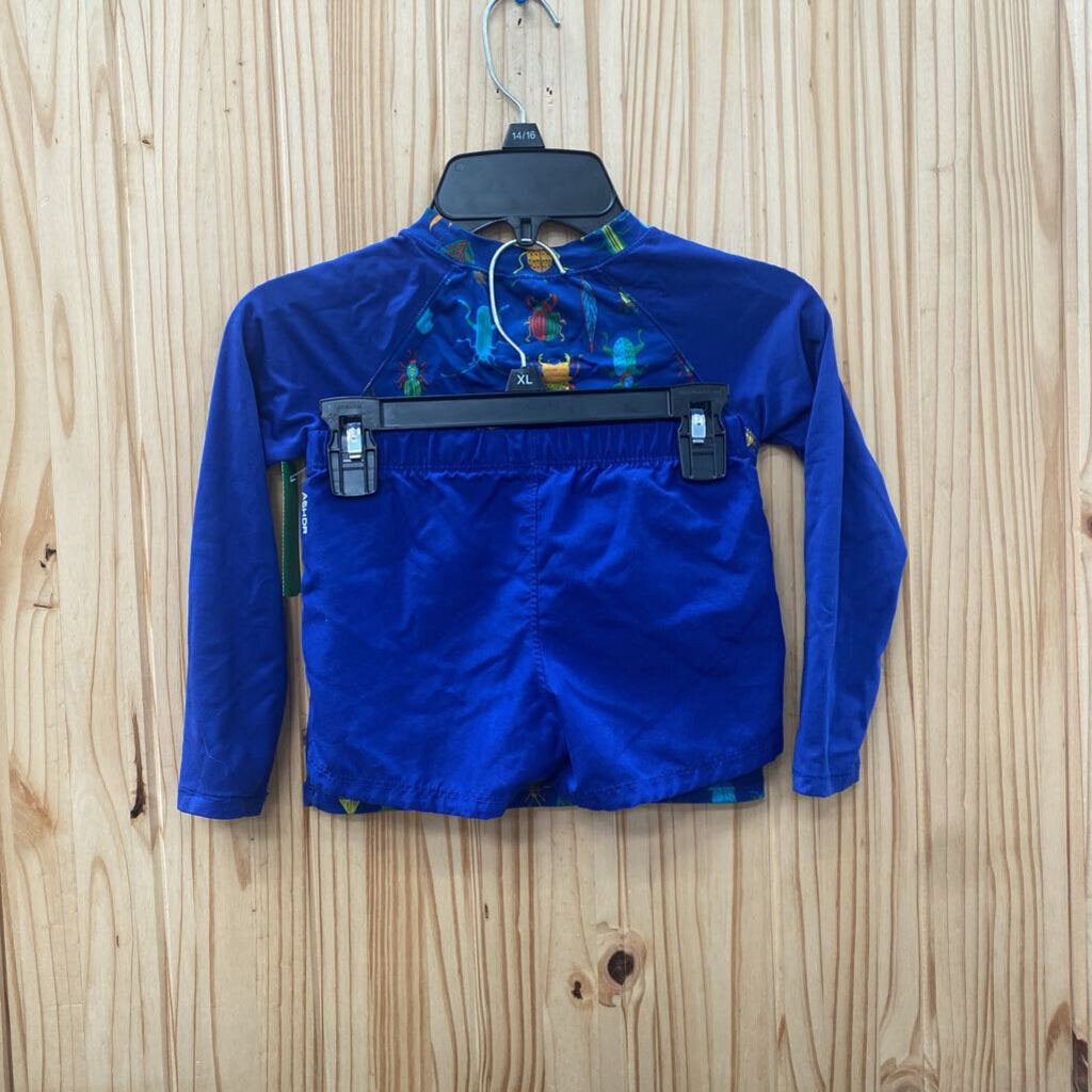 BOYS THE NORTH FACE 2PC SET BLUE W/BUGS 3T