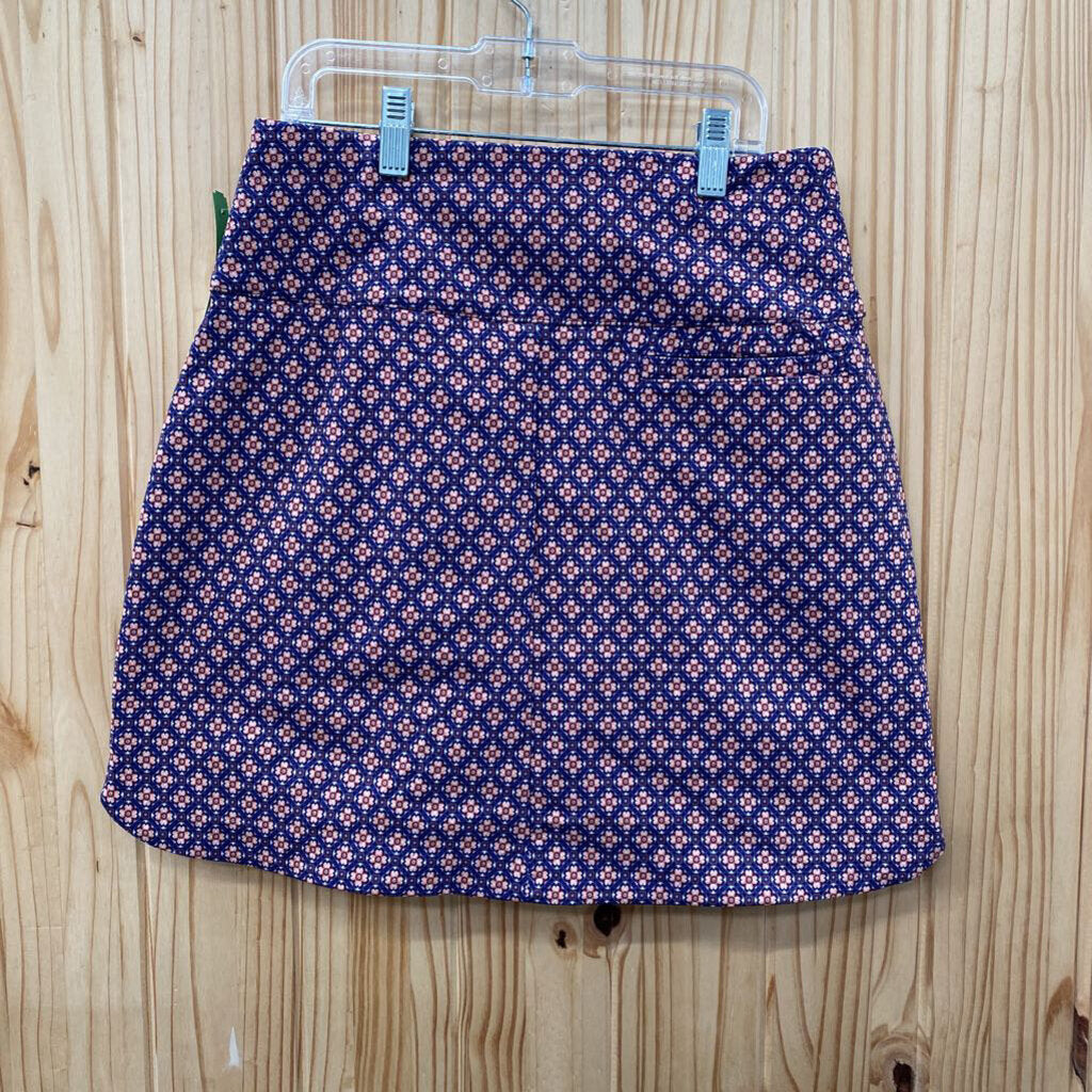 WOMENS WALTER HAGEN NAVY BLUE/ORANGE CASUAL SKORT S NWT