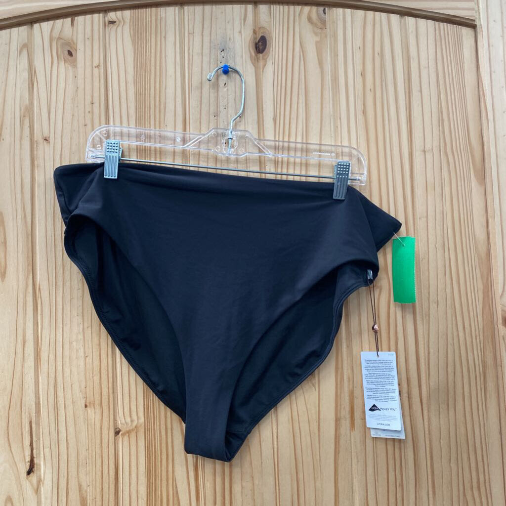 WOMENS CALIA BLK SWIM BOTTOMS XXL NWT