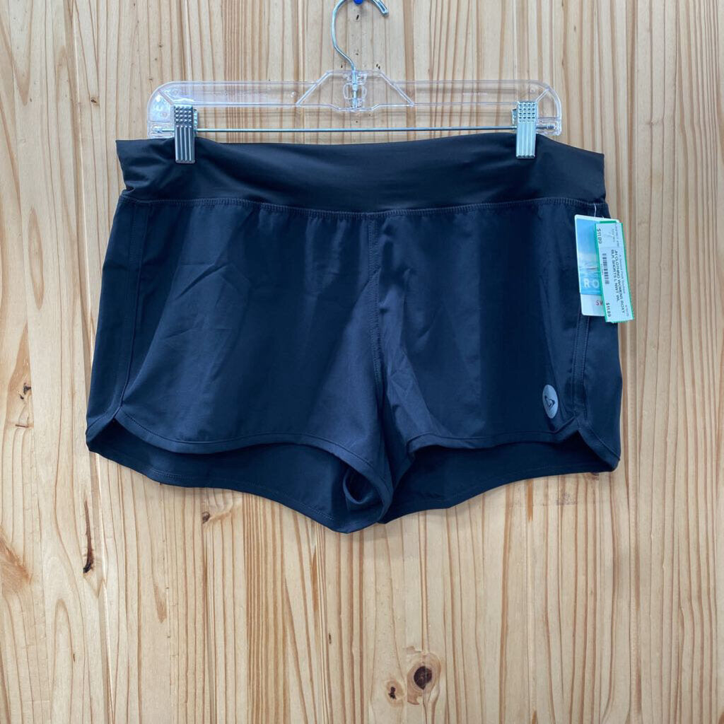 WOMENS ROXY BLK SHORTS L NWT