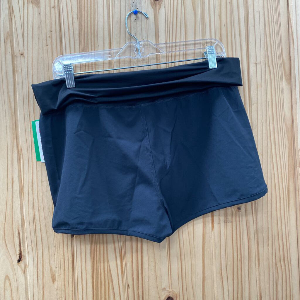WOMENS ROXY BLK SHORTS L NWT