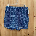 MEN SVRST SWIM TRUNKS DK TEAL/WHITE L NWT