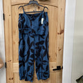 WOMENS SHEIN 2PC SET TEAL/BLK 1XL