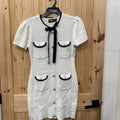 WOMENS NOVALUXE BLK/WHITE SWEATER DRESS 2X NWT