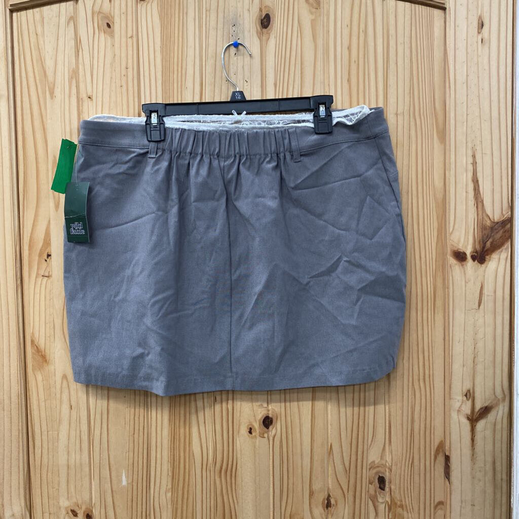 WOMENS WILD FABLE GREY CASUAL SKIRT XXL NWT