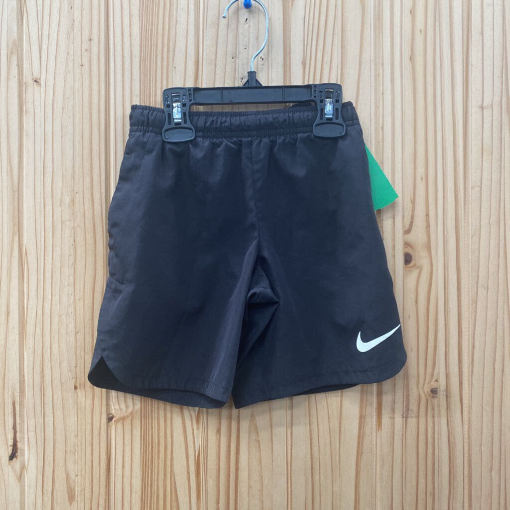 BOYS NIKE SHORTS BLK/WHITE S 5