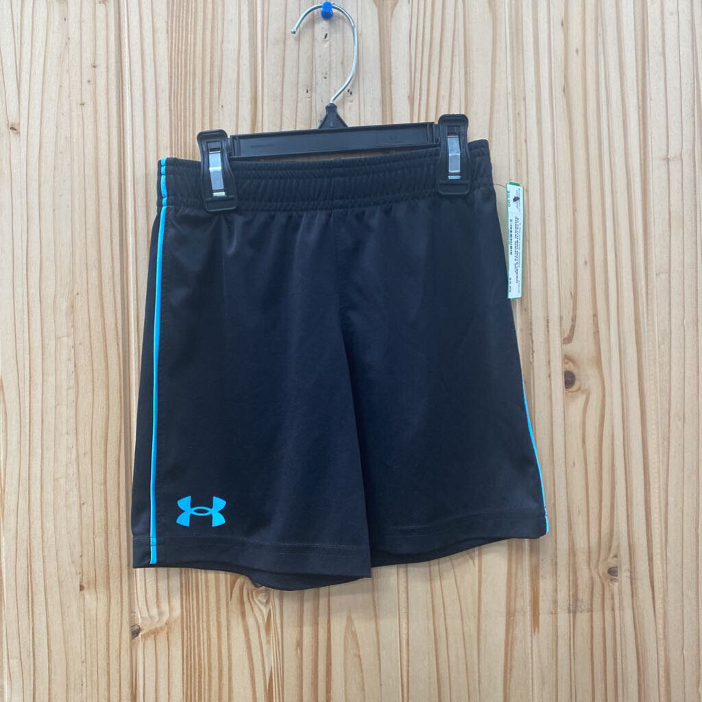BOYS UNDER ARMOUR SHORTS SKY BLUE/BLK 4