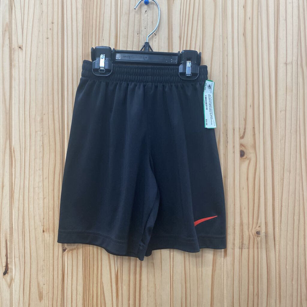 BOYS NIKE SHORTS BLK/RED M 6